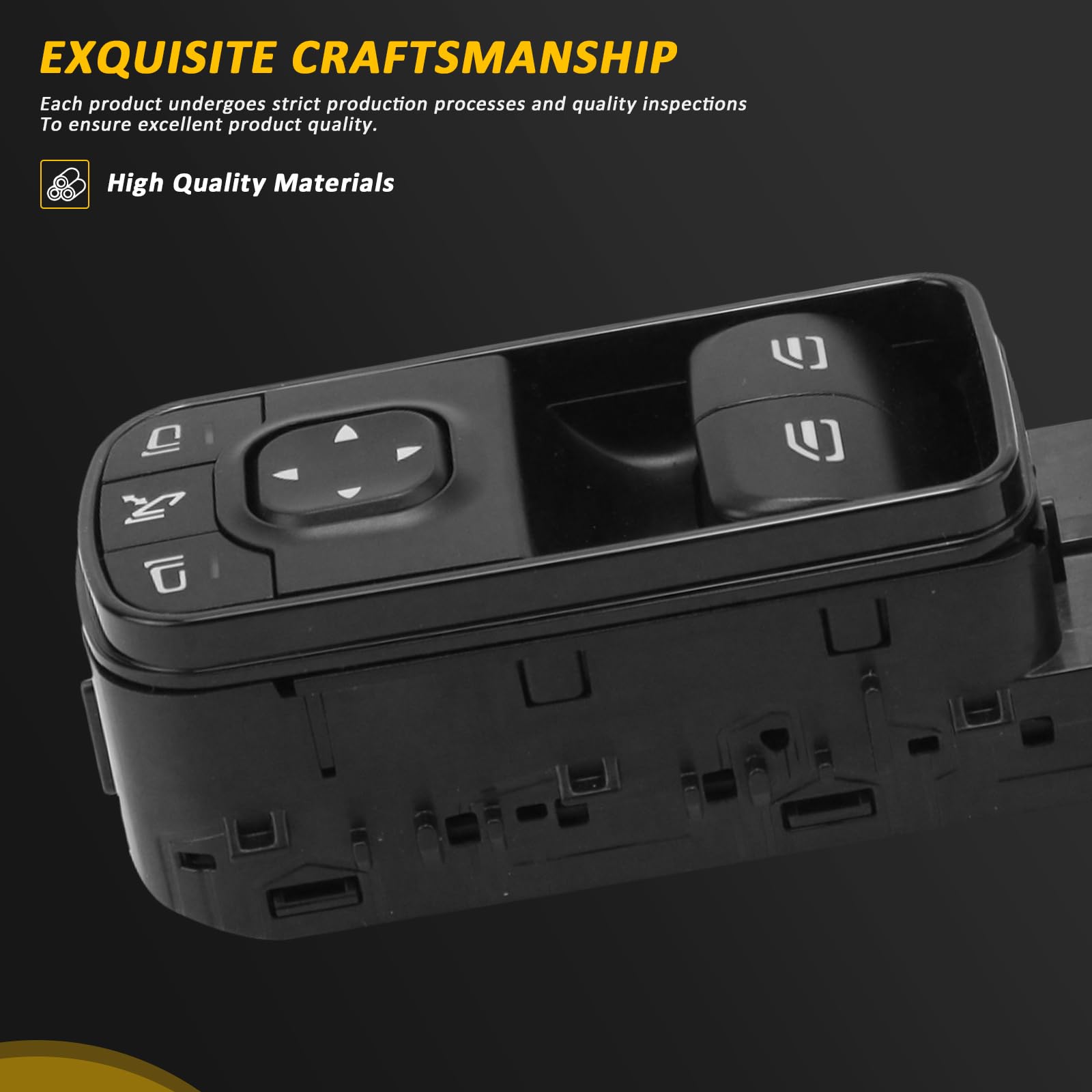 GolAscen 907 Master Power Window Switch Compatible with Mercedes